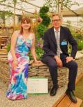 Perennial chief executive Richard Capewell with Anita Bates, director of marketing and development on their Chelsea garden