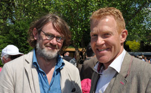 TV chef Nigel Slater (left) with BBC Countryfile farmer Adam Henson