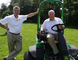 Chris Meacock with marketing manager Gordon Day