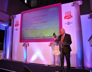 Chris Biddle on stage