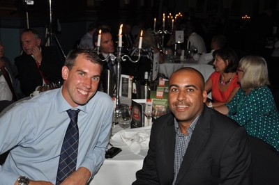 Chris Bassett with IOG's Jason Booth