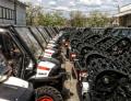 Some of the new Bobcat utility vehicles