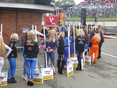 Waiting for the cars to arrive 