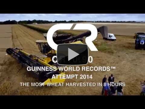 New Holland CR10.90 combine Guinness World Records attempt