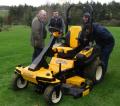 Dealers inspect the new Cub Cadet TANK SZ60 at The Great Barn, Banbury this week