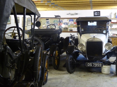 A collection of Model T Fords collected by Charles Hill