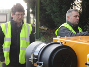 GreenMech md Jonathan Turner with Orange Plant export manager John Mason