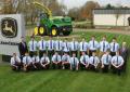 Some of the new 2014/2015 intake of John Deere Ag, Parts and Turf Tech apprentices at Langar during their autumn induction, with John Deere and Babcock training managers.