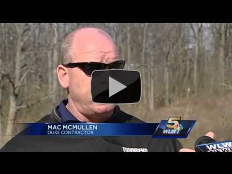 900-pound chainsaw hangs from helicopter to trim trees