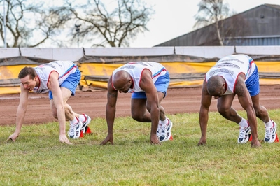 On their marks . . .