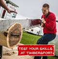 Test your skills at Timbersports