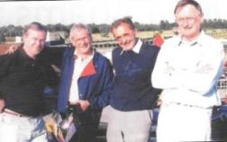 Richard (right) with (l to r) Tony whitburn, Nairn Brown and Peter Jefferis