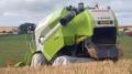 A combine harvester accident has killed a 71 year old farm worker in Aberdeenshire. Pic STV.