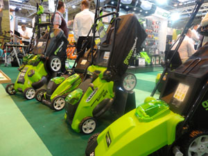 GreenWorks battery-powered mowers