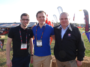 Rochford Garden Machinery team of Mark Rochford, Lewis Anderson and Stuart Anderson