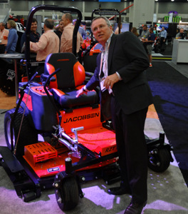 Ransomes President David Withers introducing the new ZT Pro series for the American market