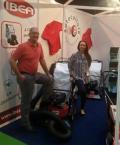 Mark and Hannah Searle at SALTEX with the IBEA machines