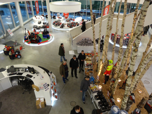 Inside the spectacular showroom 