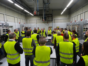 Touring the R&D facility