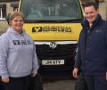L-R: Janis Yuille, Director of ATV Services Scotland Ltd and Scott Wilson, SAYFC National Chairman