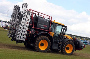 Landquip managed to get around the show absence of JCB, still securing a Fastrac 4220 to show off its new rear boom fold demount