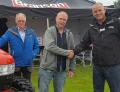 L-R: Robin and Chris Moir of Agri-Services with Stuart Winwood, sales manager of Branson Tractors UK