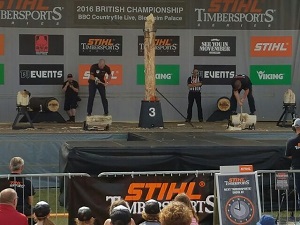 Axe chopping competition