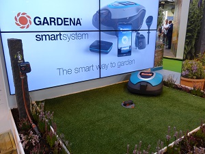 GLEE: The new Gardena Smart System which integrates a soil sensor, watering system and robotic mower