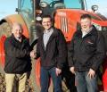 Richard Cheesbrough from Kubota with Chris Powell and Paddy Neville from CC Powell