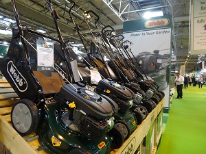 GLEE: Webb mowers on their newly branded wooden stands