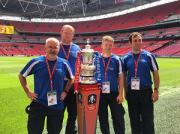SALTEX College Cup 2016 winners CAFRE College at Wembley Stadium