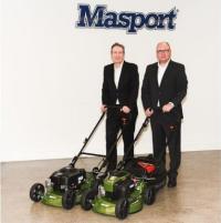 Steve Hughes, Managing Director of Masport and Dr. Wolfgang Hergeth, Managing Director of AL-KO Gardentech