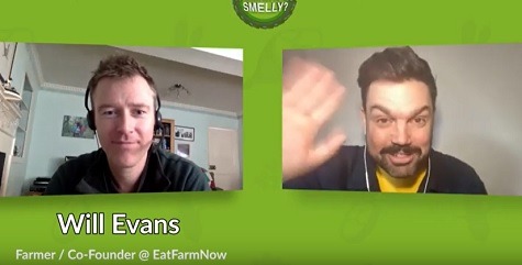 Watch Charlie Baker interview farmer Will Evans in episode 1 of Why Are Farmers So Smelly?