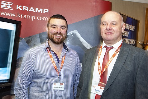 Alan Maher of BVS Parts with Craig Marsh of Powered by Kramp at the recent Service Dealer 2019 Conference and Awards