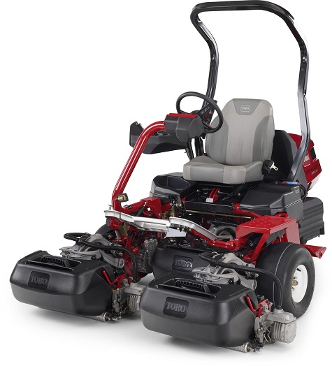 The all-new all-electric Greensmaster eTriFlex 3370 ride-on mower