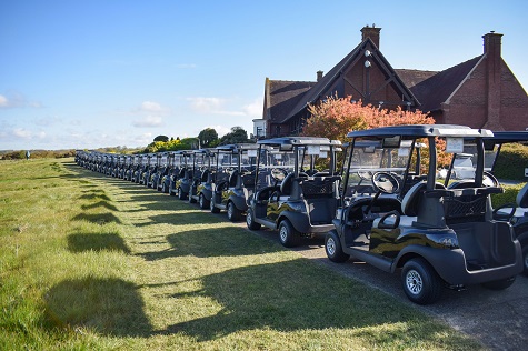 Club Car fleet at London Golf Club