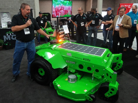 Joe Conrad, president and owner of Mean Green Products, pictured at 2019's GIE+EXPO