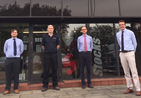 L-R: Stocks management team - Mark Lee, Daniel Notley, Andrew Wright, James Woolway