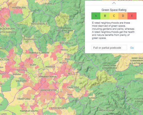 Friends of the Earth has for the first time mapped the availability of green space for people living in communities across England
