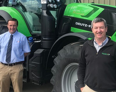Colin Bell, territory sales manager with SDF with Kenny Quaile managing director Quaile Machinery Ltd