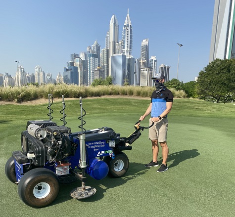 Dónal Mulvey at Dubai's Emirates Golf Club