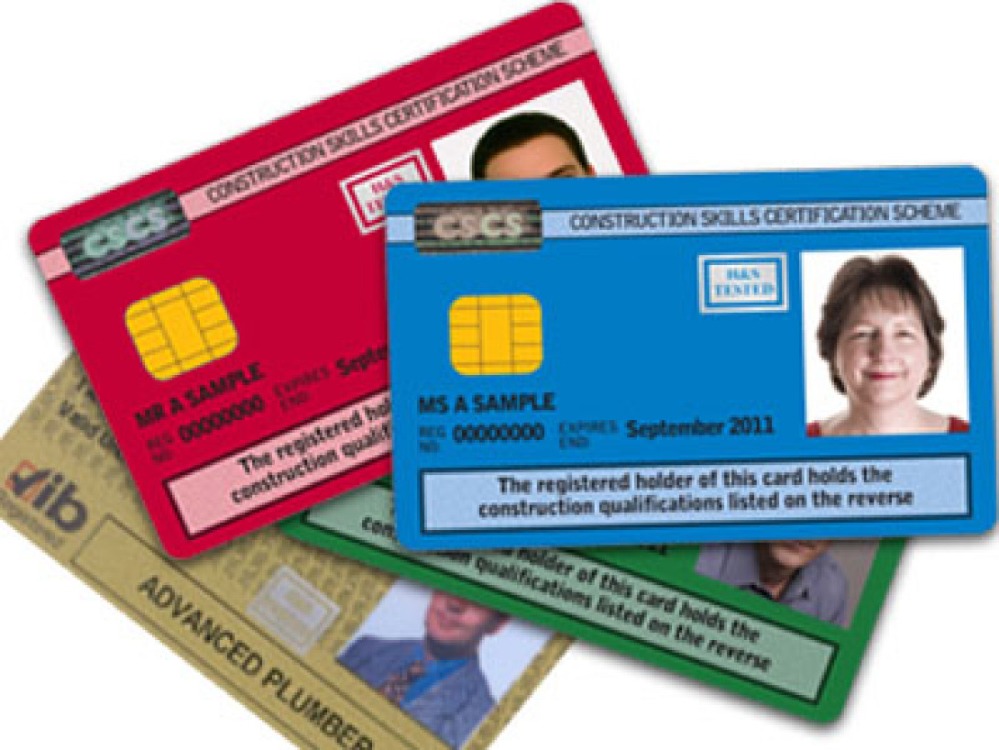 CSCS Professionally Qualified Person card