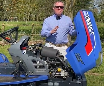 Iseki UK md David Withers in the new demo video