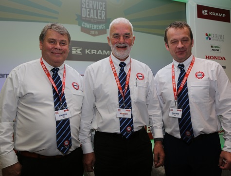 The BAGMA team at 2019's Service Dealer Conference. L-R: Keith Christian, Brian Sangster & Richard Jenkins
