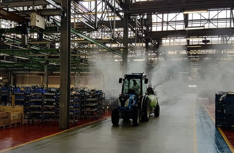 Argo Tractors has recently completed a sanitization process of its production lines and offices