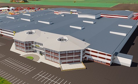 Artist's impression of expanded factory
