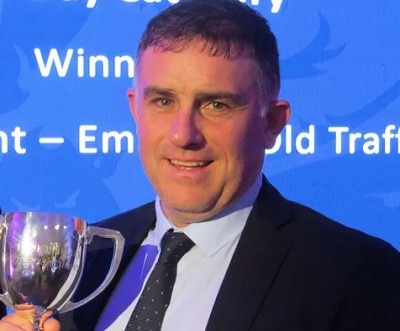 The winner pictured on the ECB's website