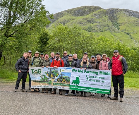 The TAG Three Peaks team at the bottom of Ben Nevis