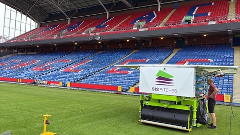 SIS Pitches successfully stitched the hybrid surface at Crystal Palace's Selhurst Park earlier this year