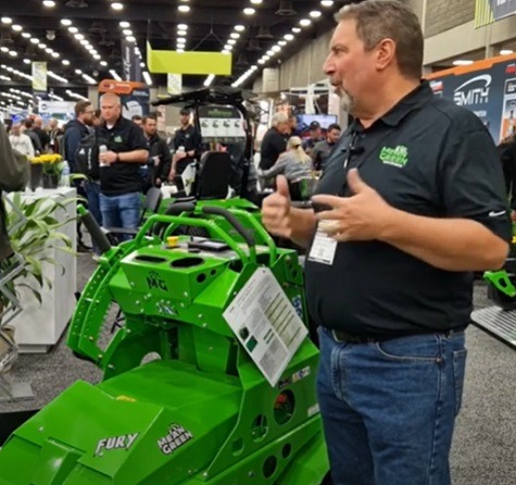 Joe Conrad on the Mean Green stand at Equip this week